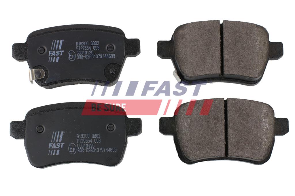 FT29554 BRAKE PADS FIAT TIPO 16> REAR WITHOUT SENSOR
