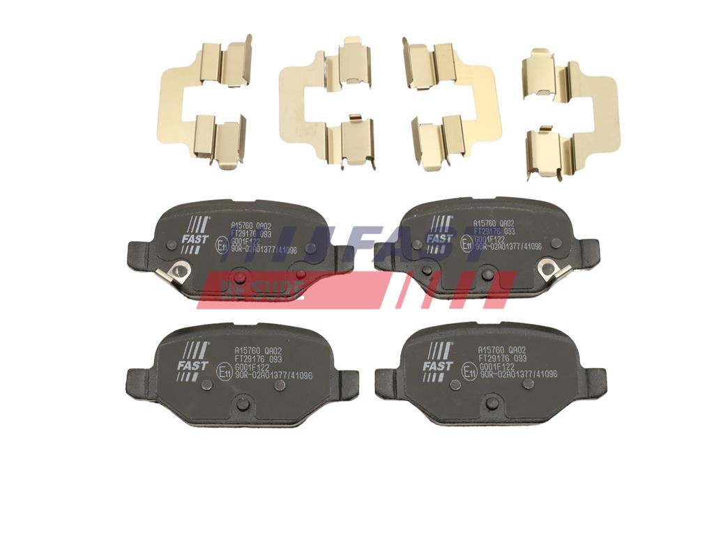 FT29176 КОЛОДКИ ГАЛЬМІВНІ FIAT PANDA 12> ЗАД БЕЗ ДАТЧИКА
