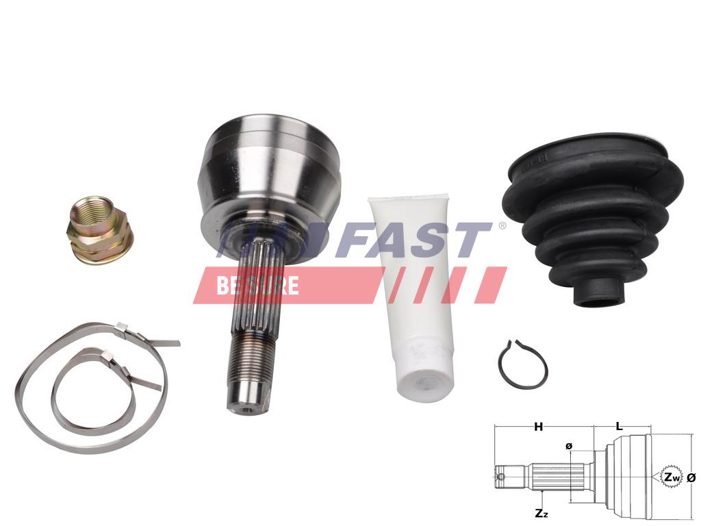 FT25076K JEU DE TRANSMISSION FIAT PALIO/SIENA 97> 1.2/1.6