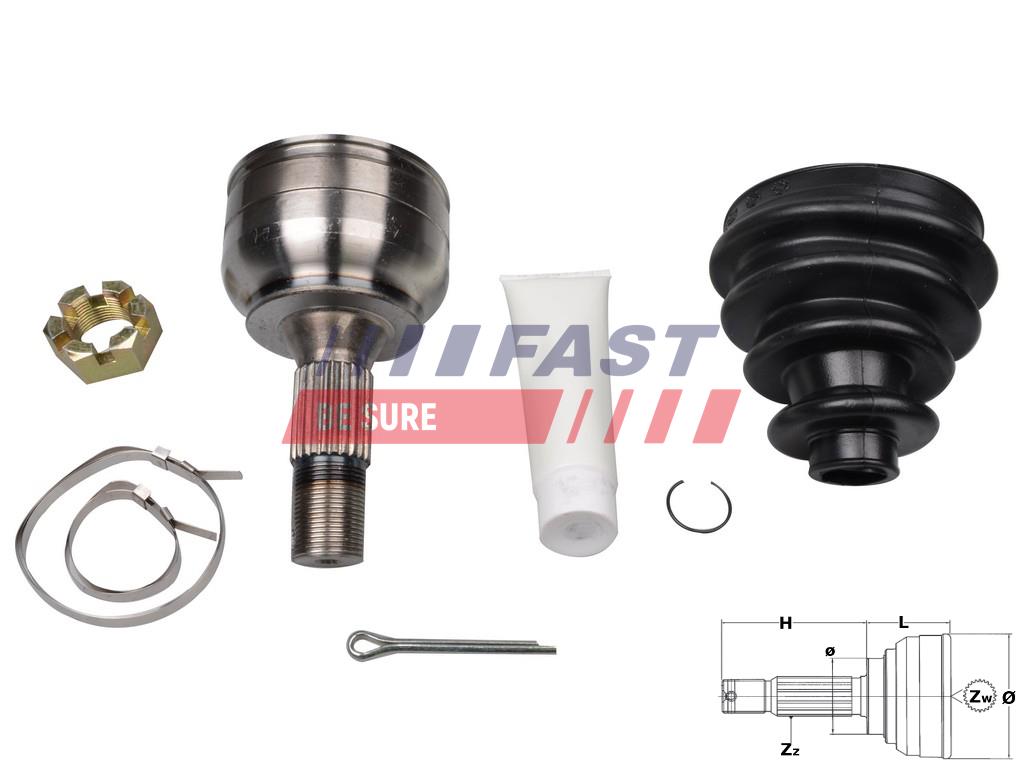 FT25087K JUEGO DE ARTICULACIÓN CITROEN BERLINGO 96> EXTERNO 1.4