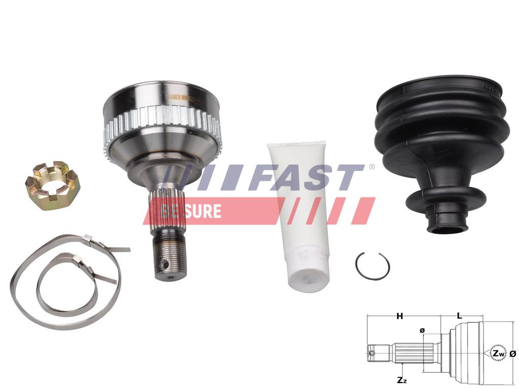 FT25088K PRZEGUB HOMOKIN CITROEN BERLINGO 96> ZEWN 1.6 HDI [+]ABS