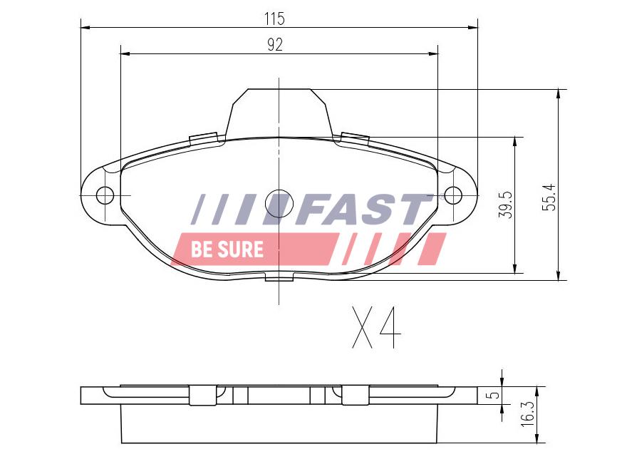 FT29005 PLAQUETTES DE FREIN FIAT CINQUE / SEICENTO AVANT SANS CAPTEUR