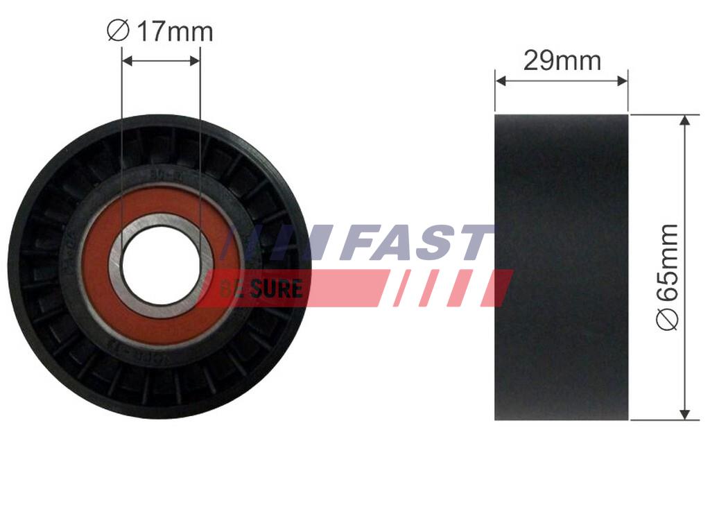 FT44554 TENDICINGHIA MICRO-V FIAT DOBLO 00> RULLO 1.9 JTD