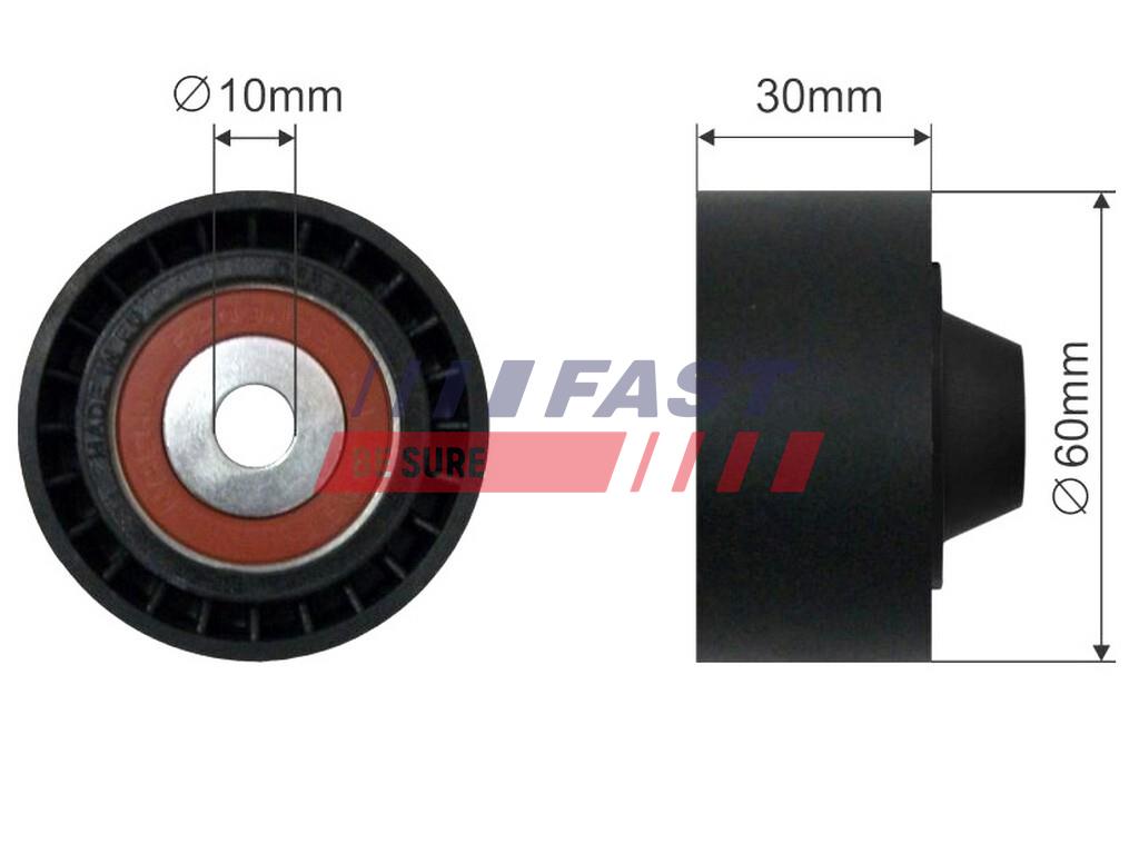 FT44563 TENDICINGHIA MICRO-V FIAT FIORINO 07> RULLO