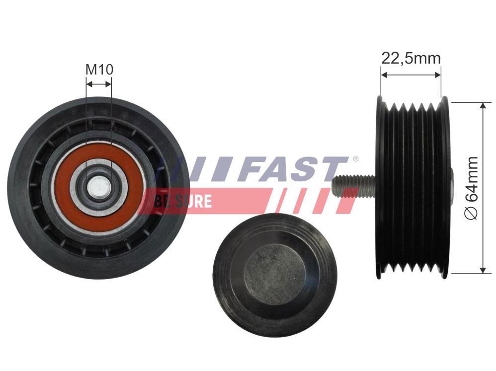 FT44588 TENDICINGHIA DISTRIBUZIONE FIAT PUNTO GRANDE 05> RULLO