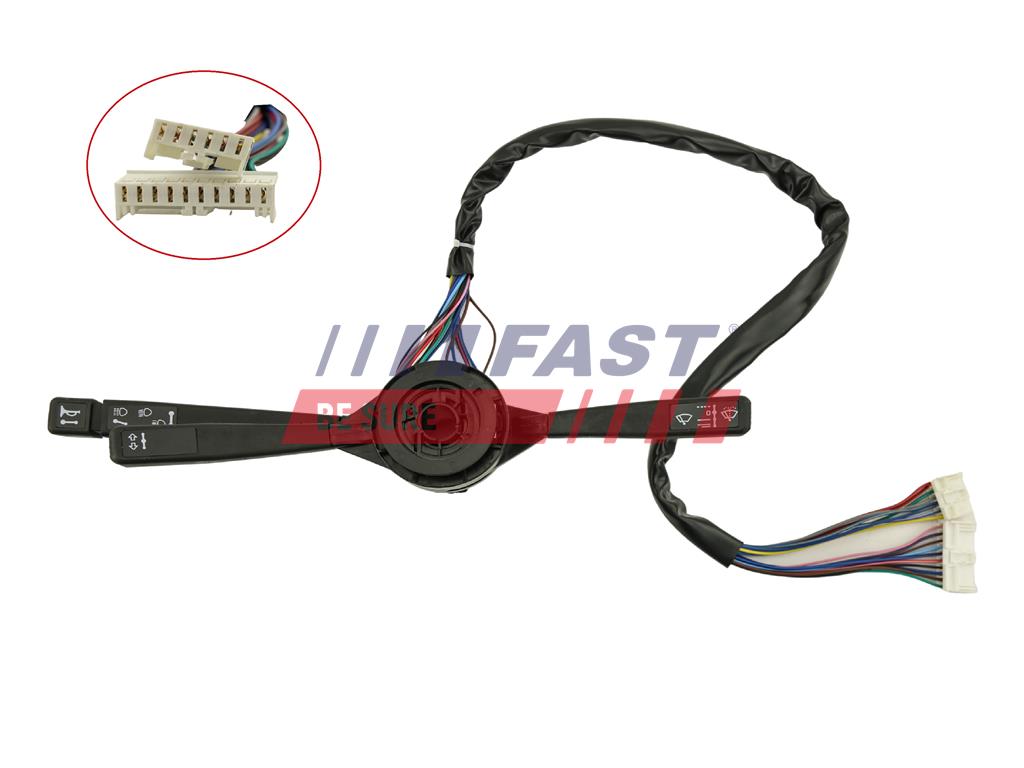 FT82075 INTERRUPTOR EN COLUMNA DE DIRECC. IVECO DAILY 90> 96> 6-PIN + 10-PIN