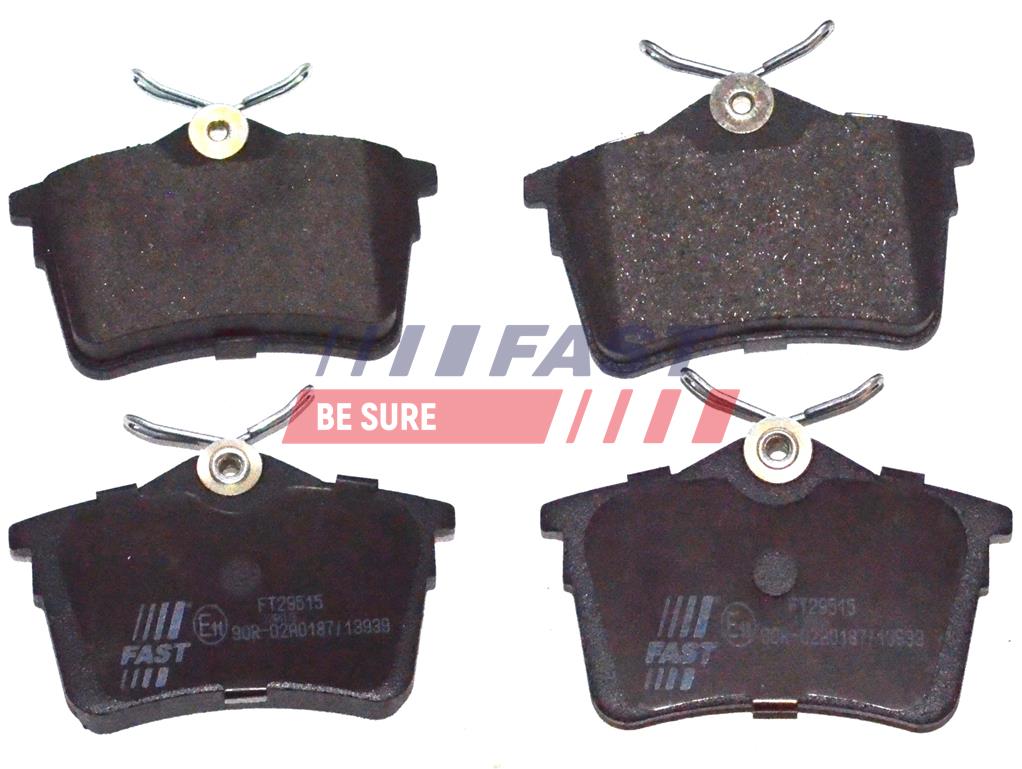 FT29515 BRAKE PADS CITROEN BERLINGO 08> REAR WITHOUT SENSOR