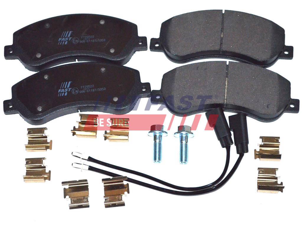 FT29522 KLOCKI HAM FORD TRANSIT 06> PRZÓD 2-CZUJNIKI 330/350