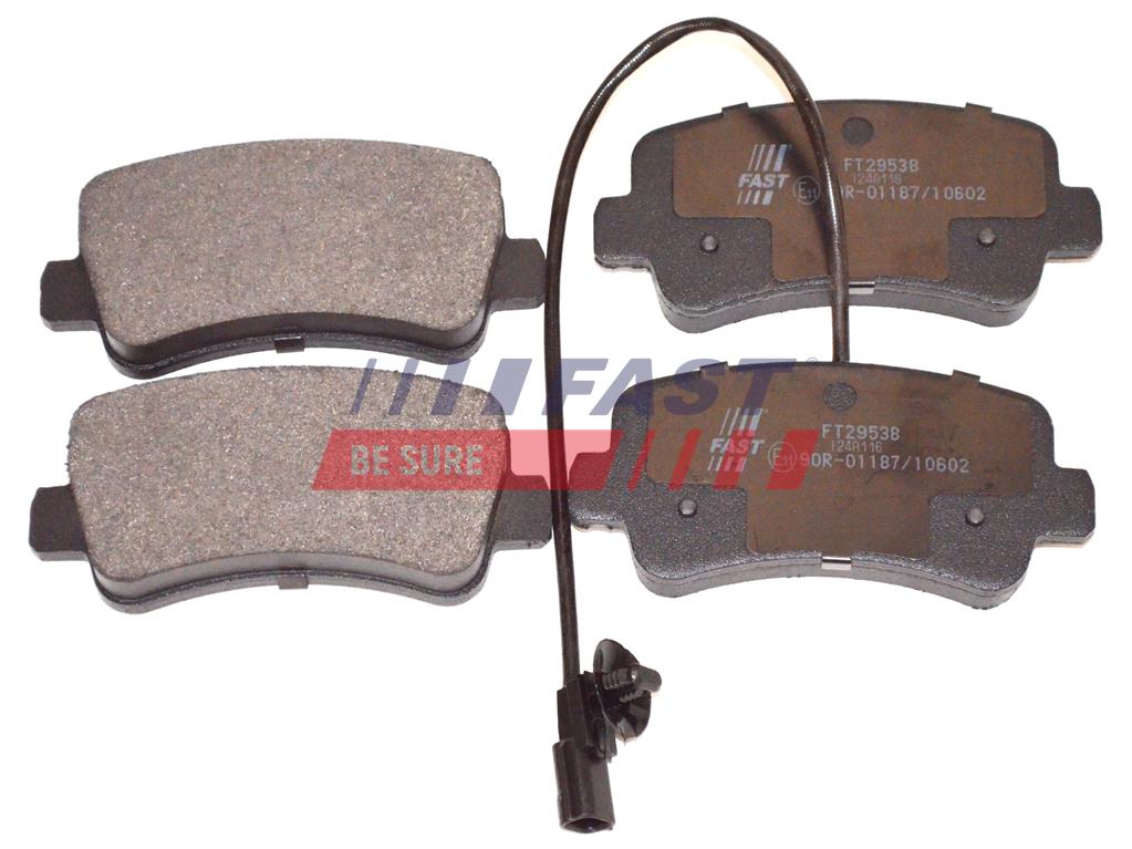 FT29538 КОЛОДКИ ТОРМОЗНЫЕ RENAULT MASTER III 10> ЗАД 1-ДАТЧИК SINGLE WHEEL